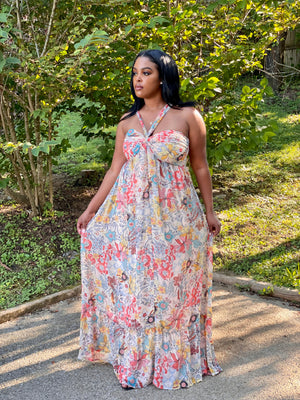 Mystical Meadows Floral Maxi