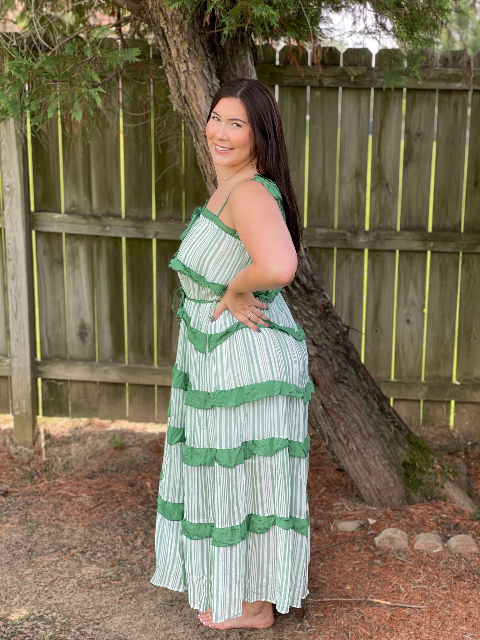 Sweet Tiered Ruffle Maxi Dress