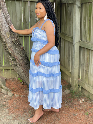 Sweet Tiered Ruffle Maxi Dress