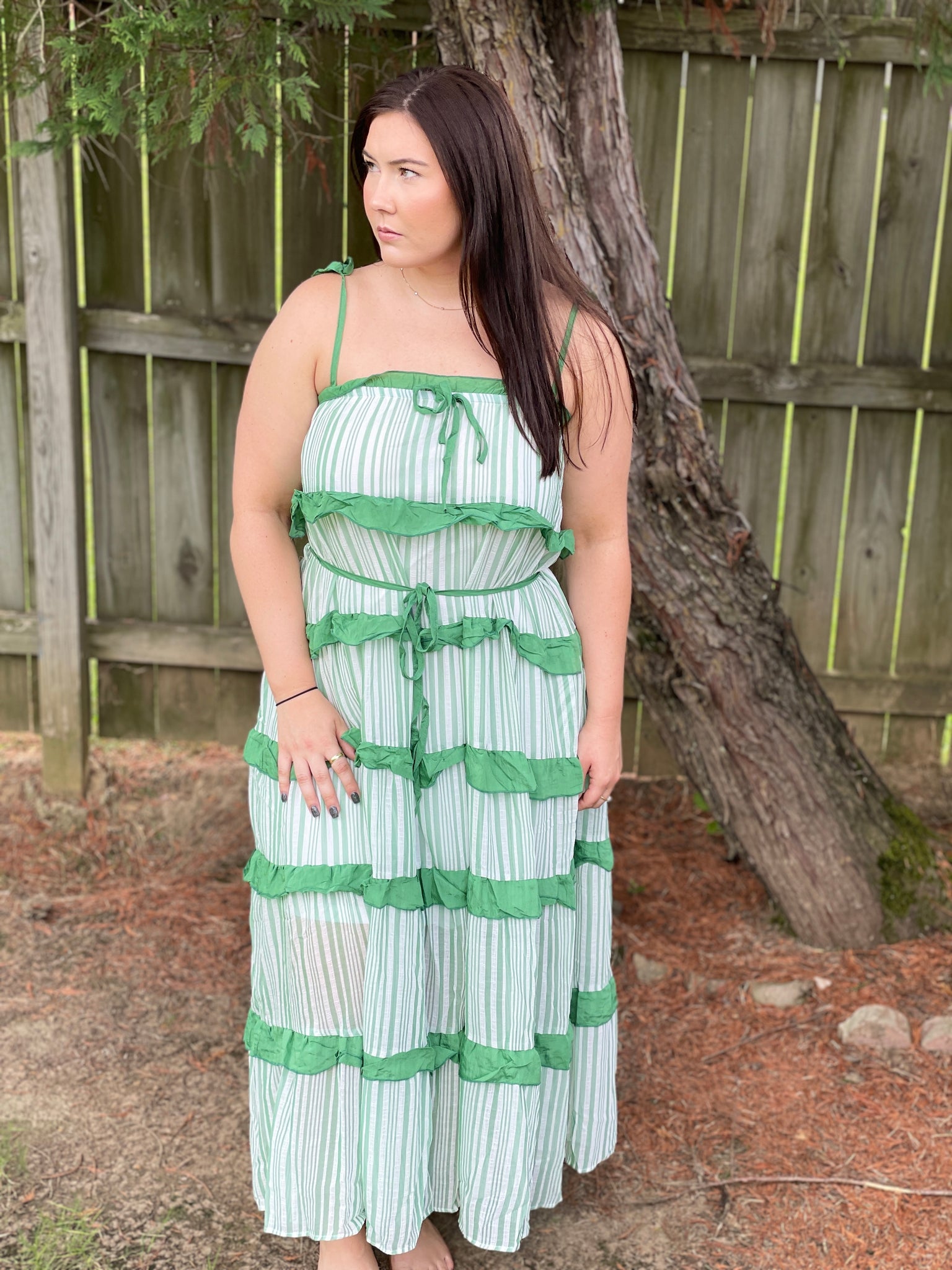 Sweet Tiered Ruffle Maxi Dress