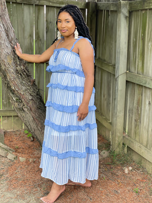 Sweet Tiered Ruffle Maxi Dress